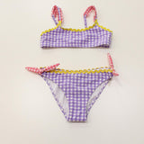 MC2 SAINT BARTH Costume a quadretti bambina Multicolor