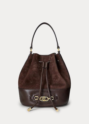 Borsa a secchiello in camoscio 431-917278 003 LAUREN RALPH LAUREN 
