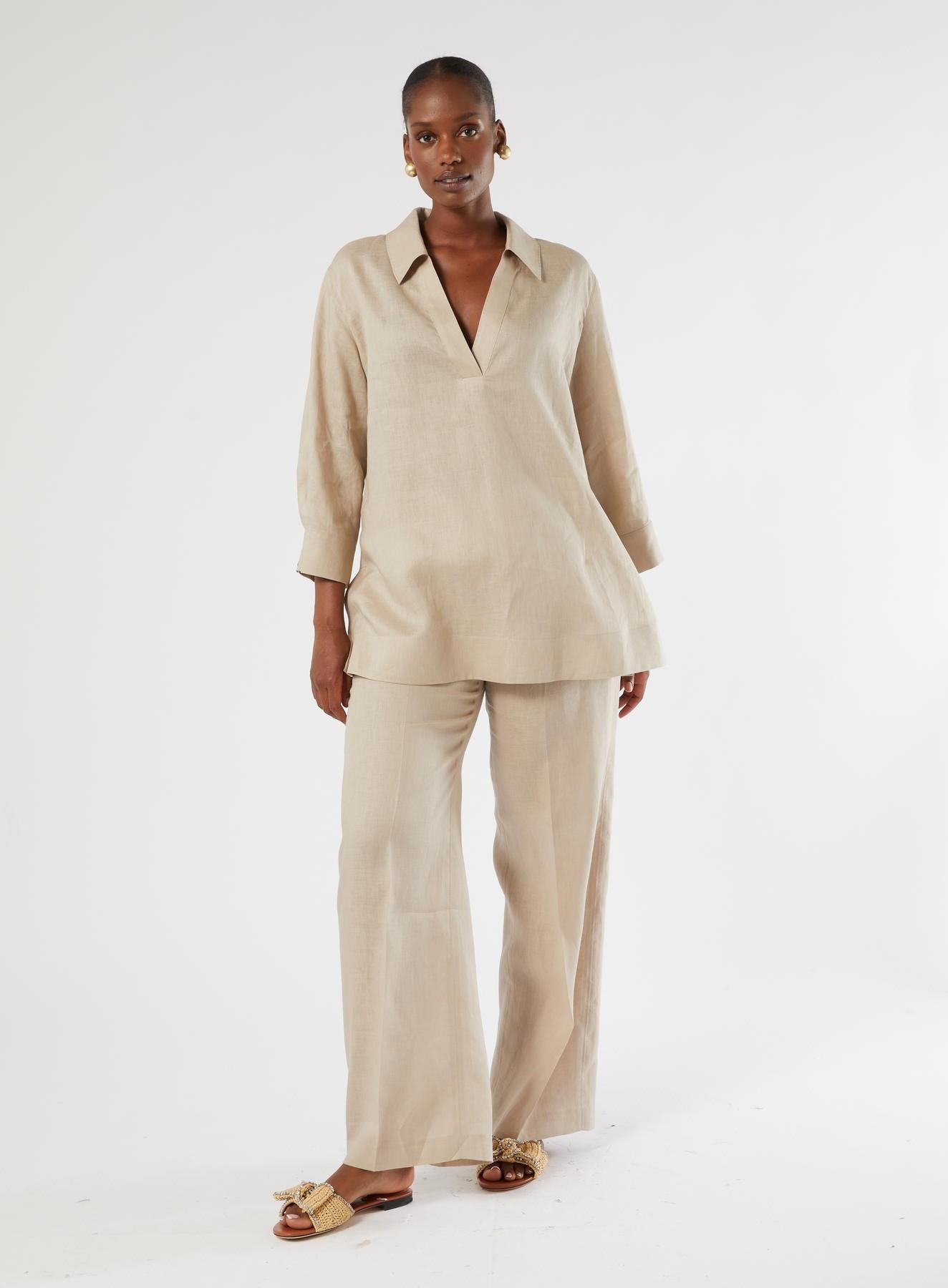 pantalone in lino ROCCO 007 MARINA RINALDI 