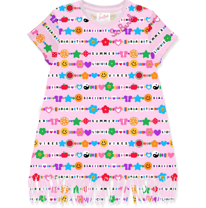 abito abbey con frange ABBEY 03829H MC2 SAINT BARTH 