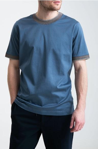 t-shirt in filo di scozia 60132 74017 567 GRAN SASSO 
