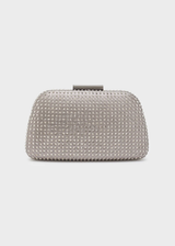NALI' clutch argento con pietre Argento scuro