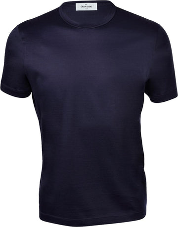 t-shirt basic in filo di scozia 60133 74002 598 GRAN SASSO 