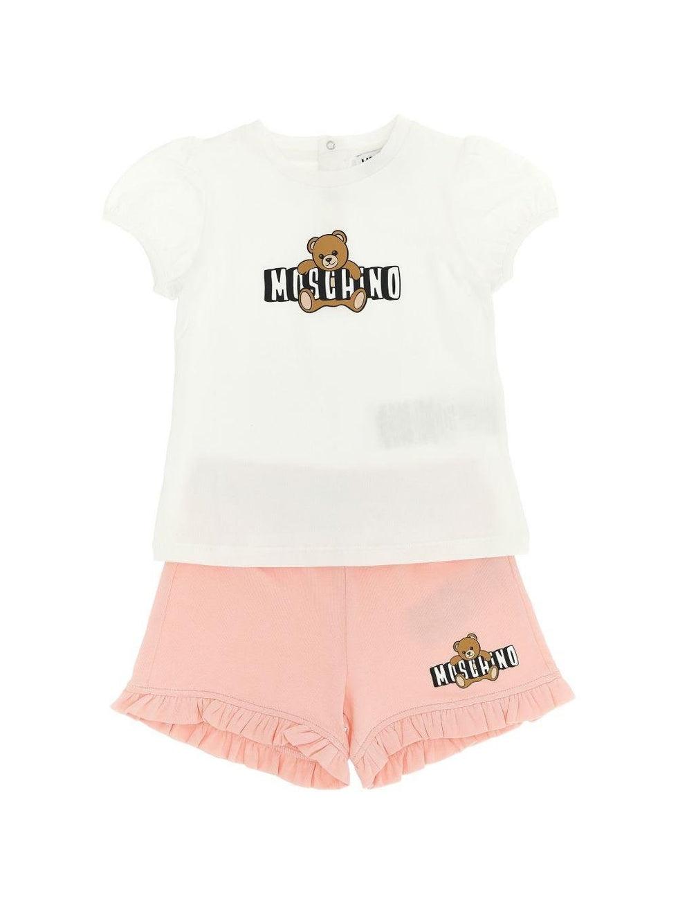 Set con shorts moschino MBG01OLBA00 85010 MOSCHINO KIDS 