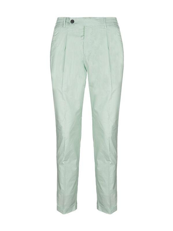 Pantalone in lino berwich PU17RETROGDDG0270 LTVERDE BERWICH 