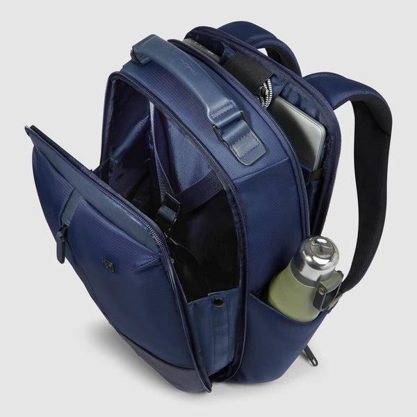 zaino da viaggio in tessuto riciclato CA6849W138 BLU PIQUADRO 