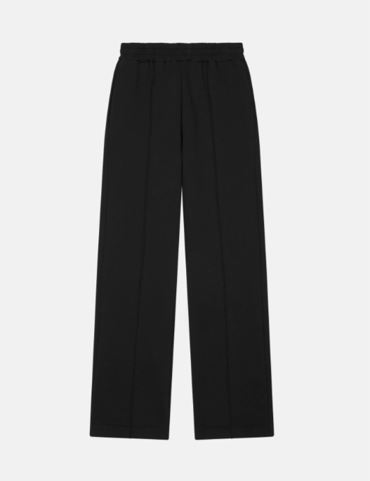 pantalone wide leg in felpa DP737 KF0196 999 DONDUP 