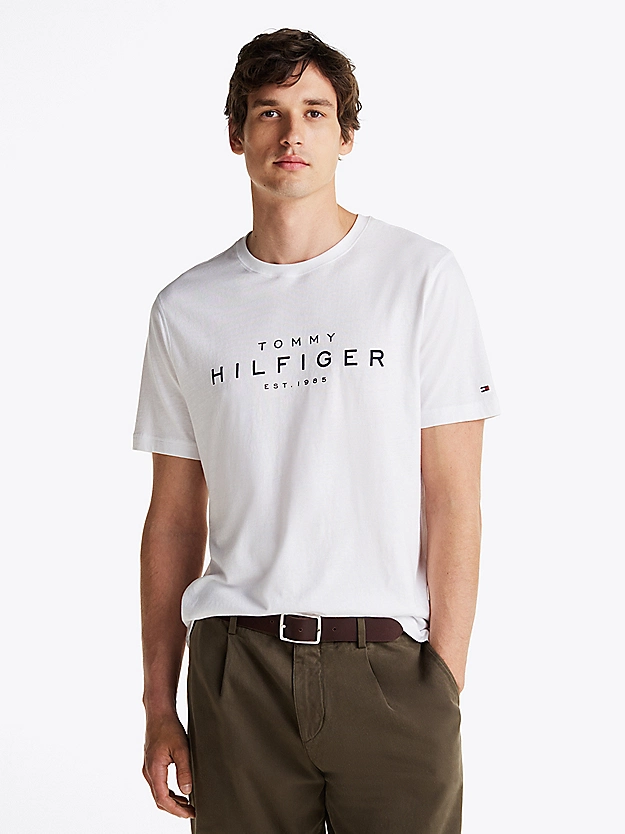 t-shirt scritta logo MW0MW37448 YBR TOMMY HILFIGER 