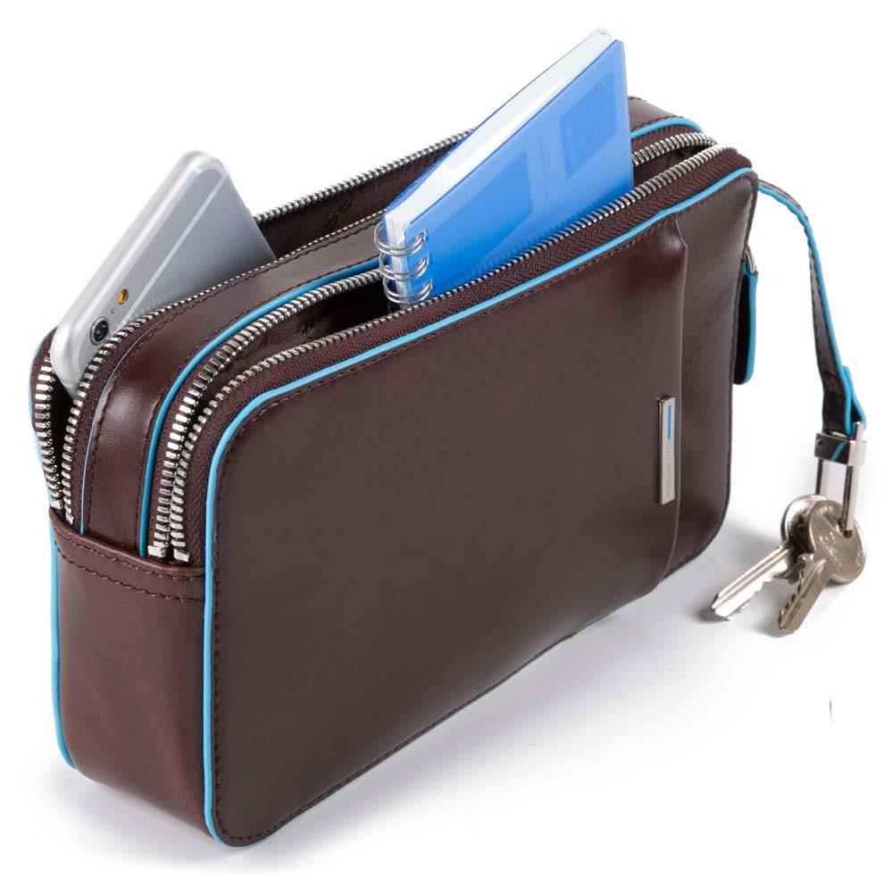 pochette in pelle con tasca frontale AC4221B2 MO PIQUADRO 