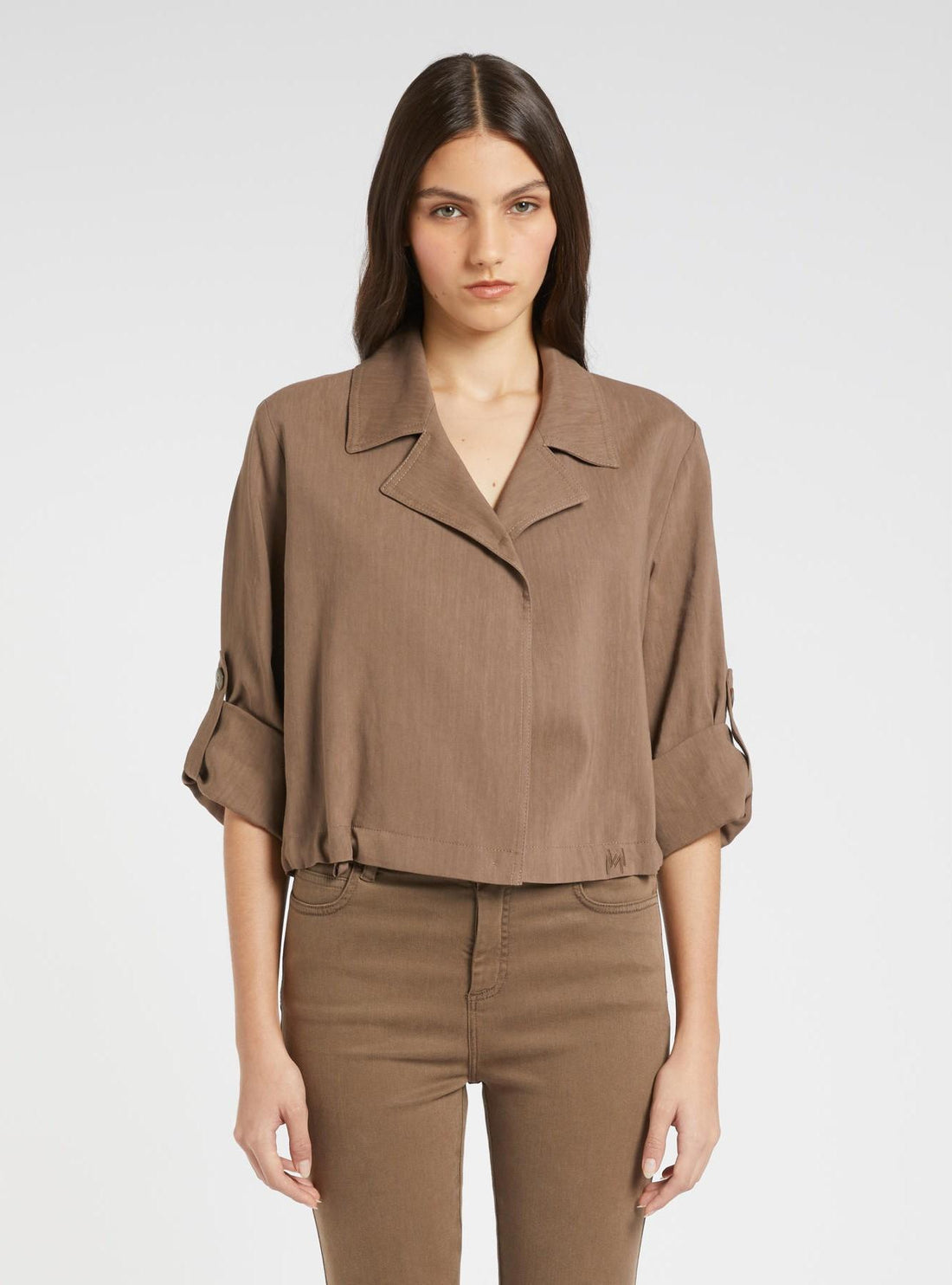 giacca in lino stretch MLMPALCHI 001 MARella MONOCHROME 