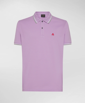 polo con contrasto al collo NEW MEDINILLA STR 042 PeUTEREY 