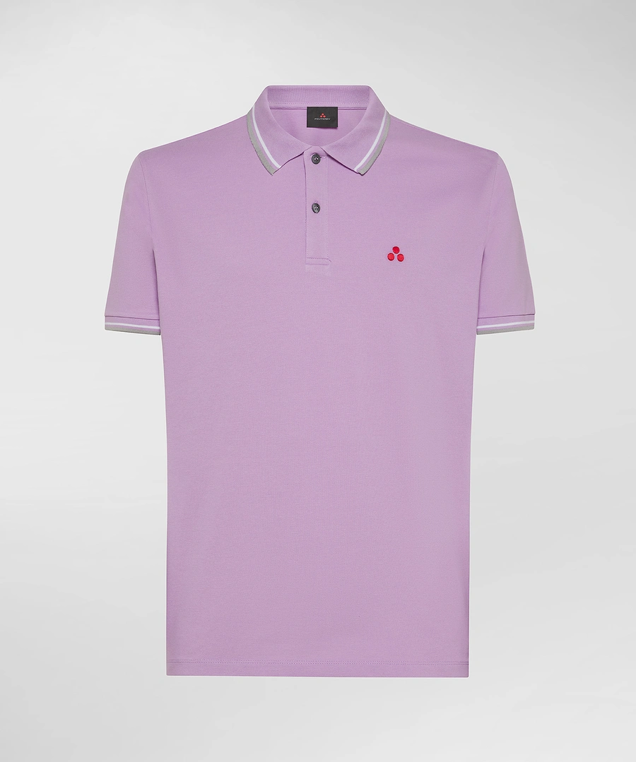 polo con contrasto al collo NEW MEDINILLA STR 042 PeUTEREY 