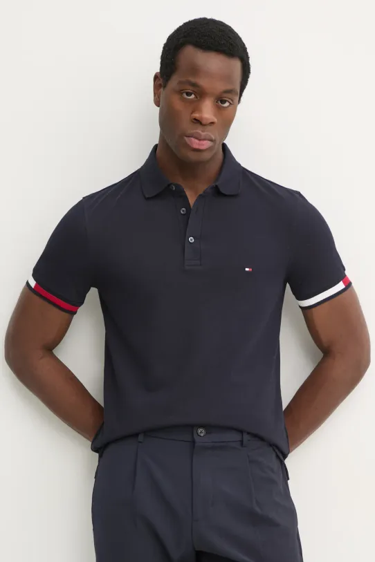Polo con multilogo MW0MW37518 DW5 TOMMY HILFIGER 