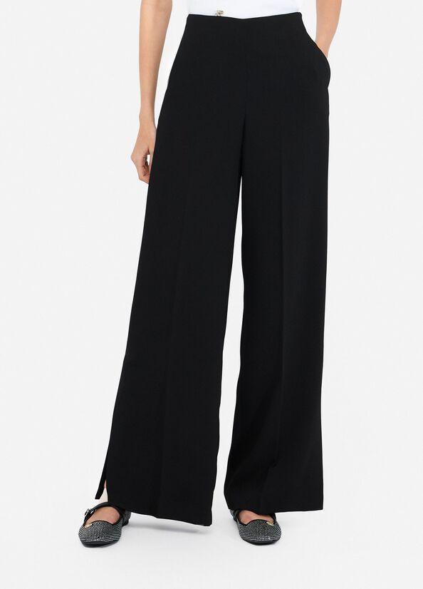 pantalone a palazzo CF5126TS111 22222 LIU JO BLACK 