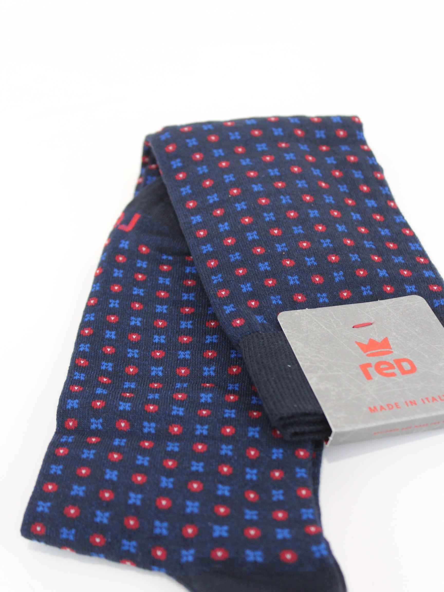 calza con contrasti 64224G V0011 RED 