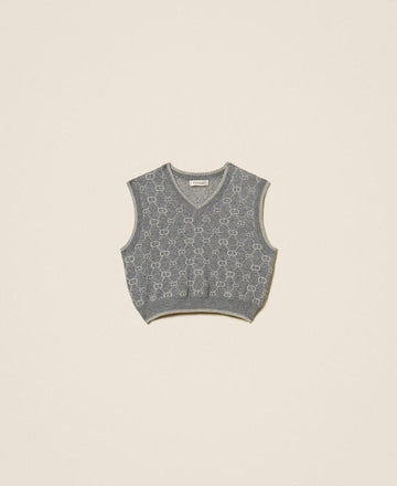 gilet in maglia con logo 252GJ3023 12796 TWINSET GIRL 