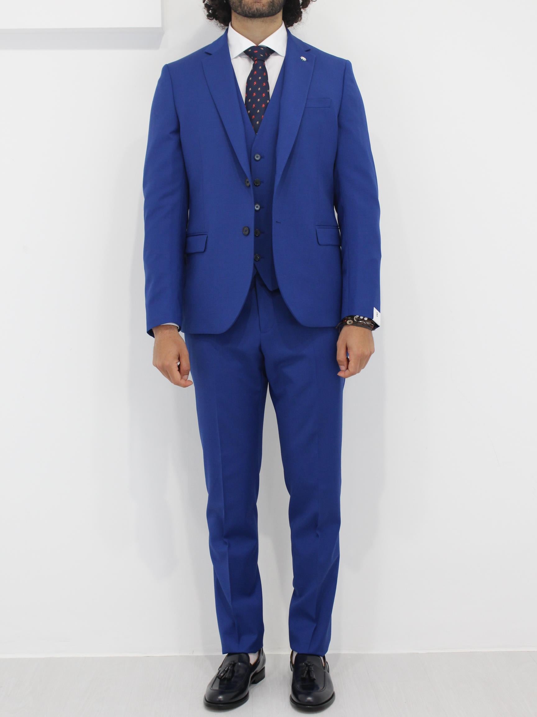 abito con gilet blu elettrico 3432AW3318 230000 88 MANUEL RITZ 