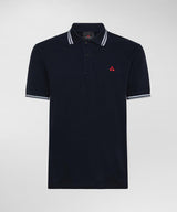 PeUTEREY POLO STRETCH CON LOGO Blu
