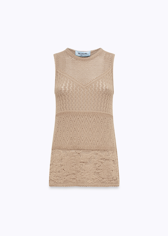 Top in maglia RA6084MA09S 61212 Blugirl 