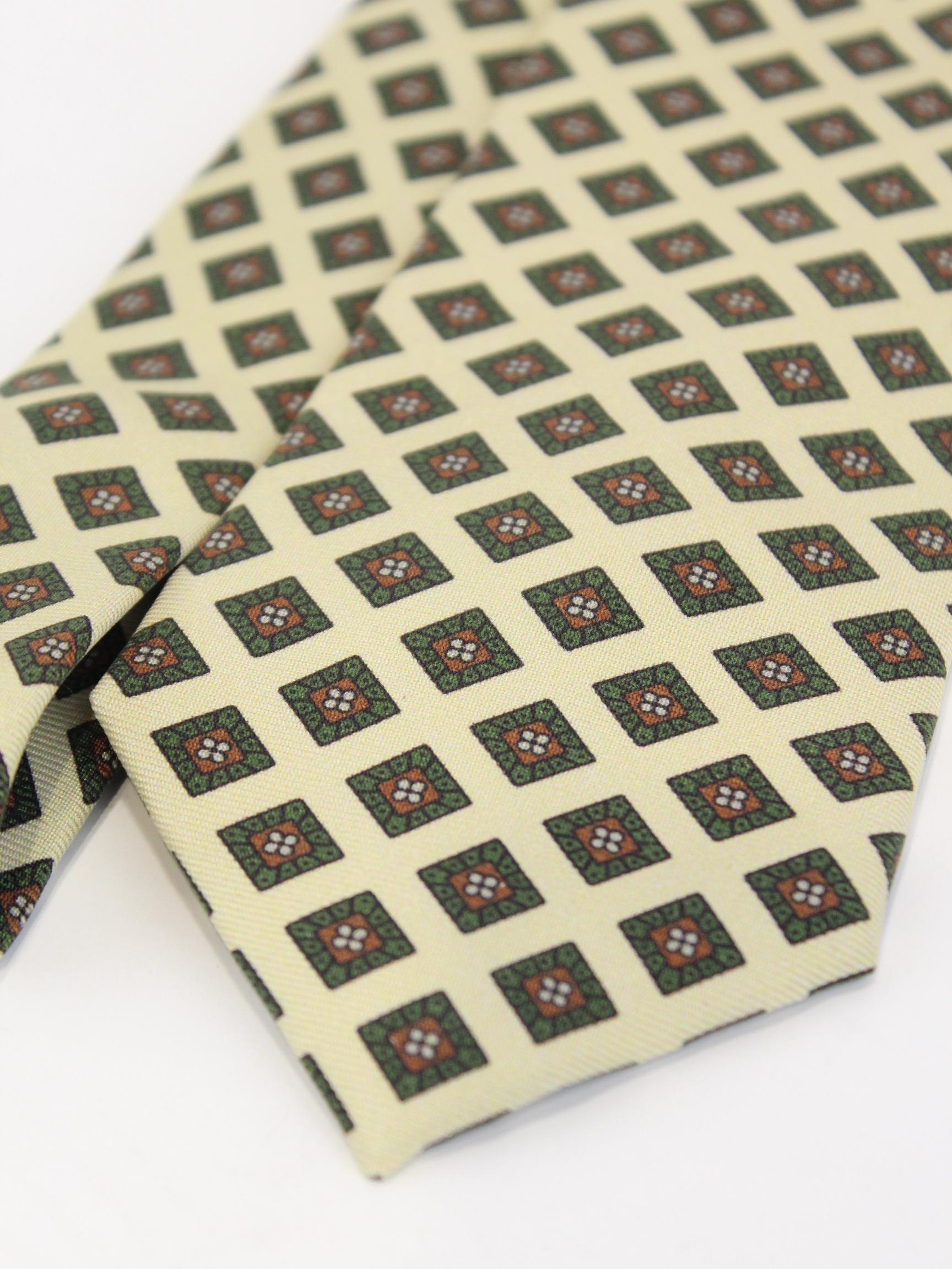 cravatta in seta stampa vintage CR000-75242817 22 GIERRE MILANO 