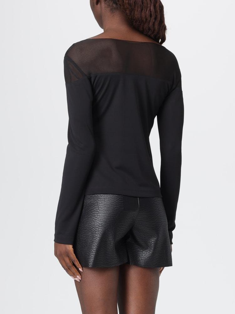 top in tulle H.M3091.4461 NERO HANITA 