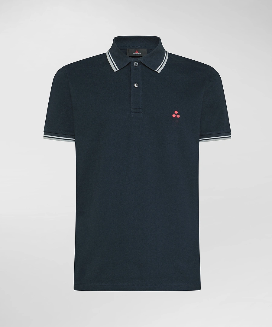 polo con contrasto NEW MEDINILLA STR 215 PeUTEREY 