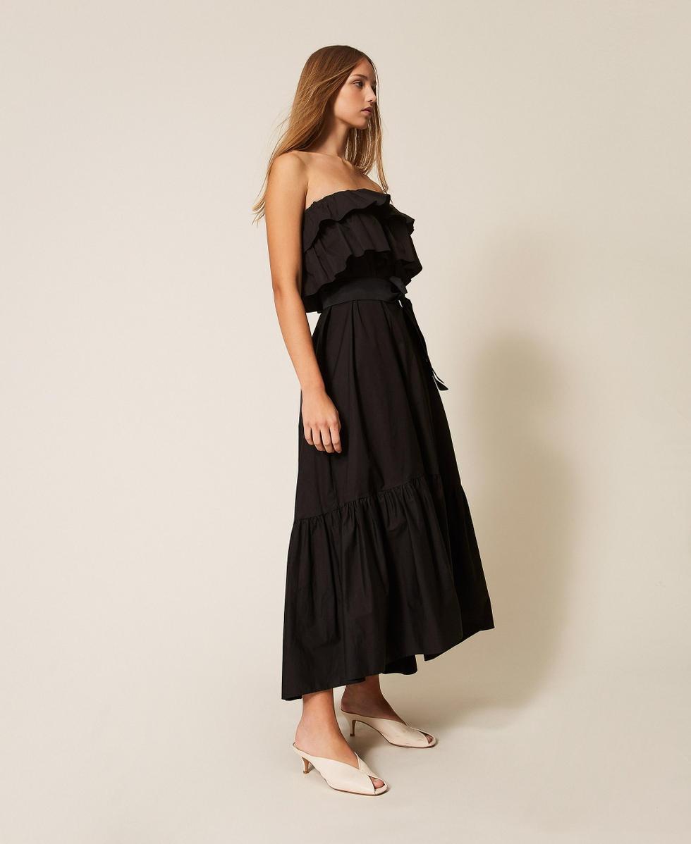 abito lungo off shoulder 261AP2133 00006 TWINSET ACTITUDE 