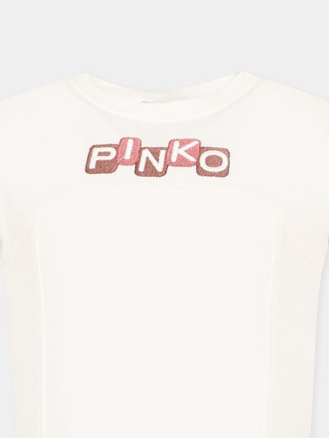 t-shirt con logo pinko KFTS038 JEO17 0987 PINKO 
