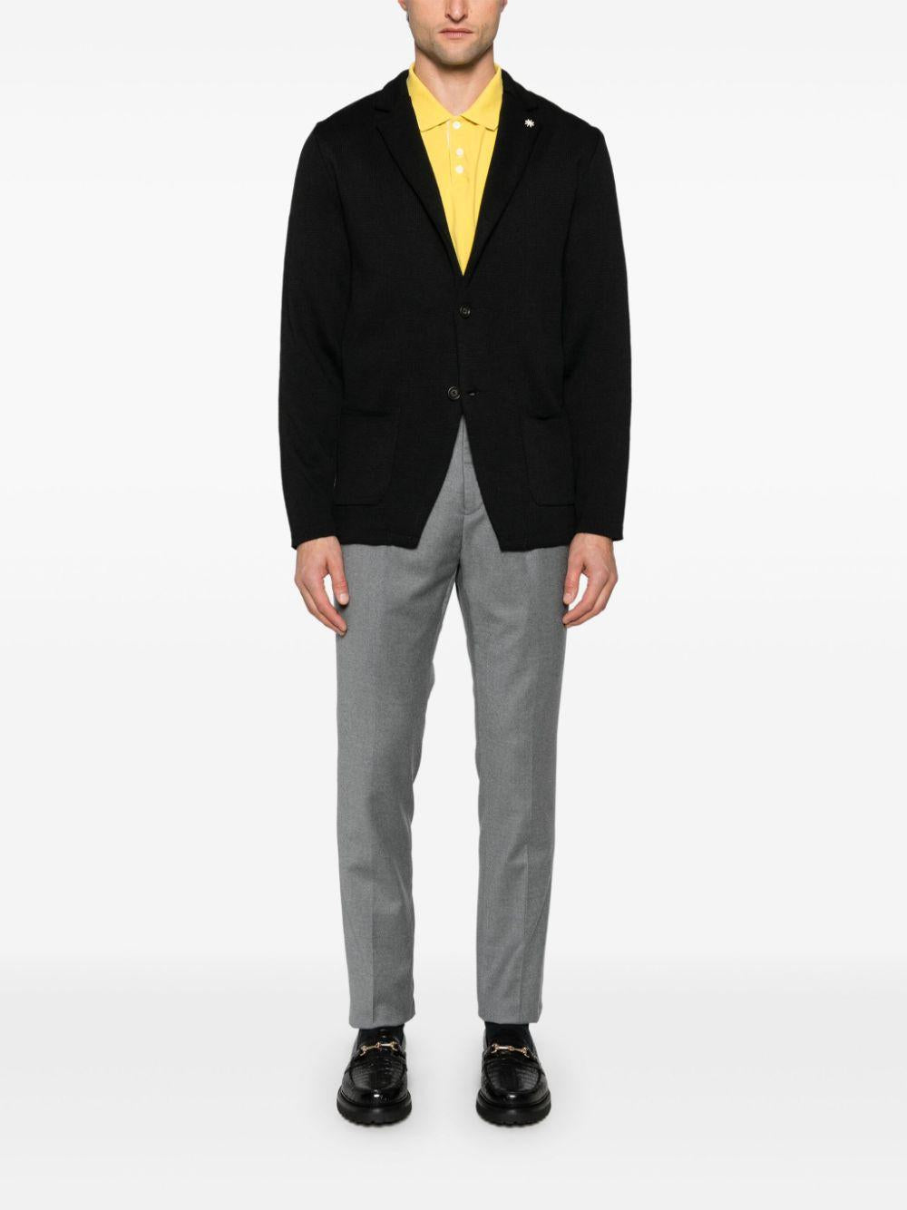 giacca in maglia con logo 3732M590 243771 99 MANUEL RITZ 