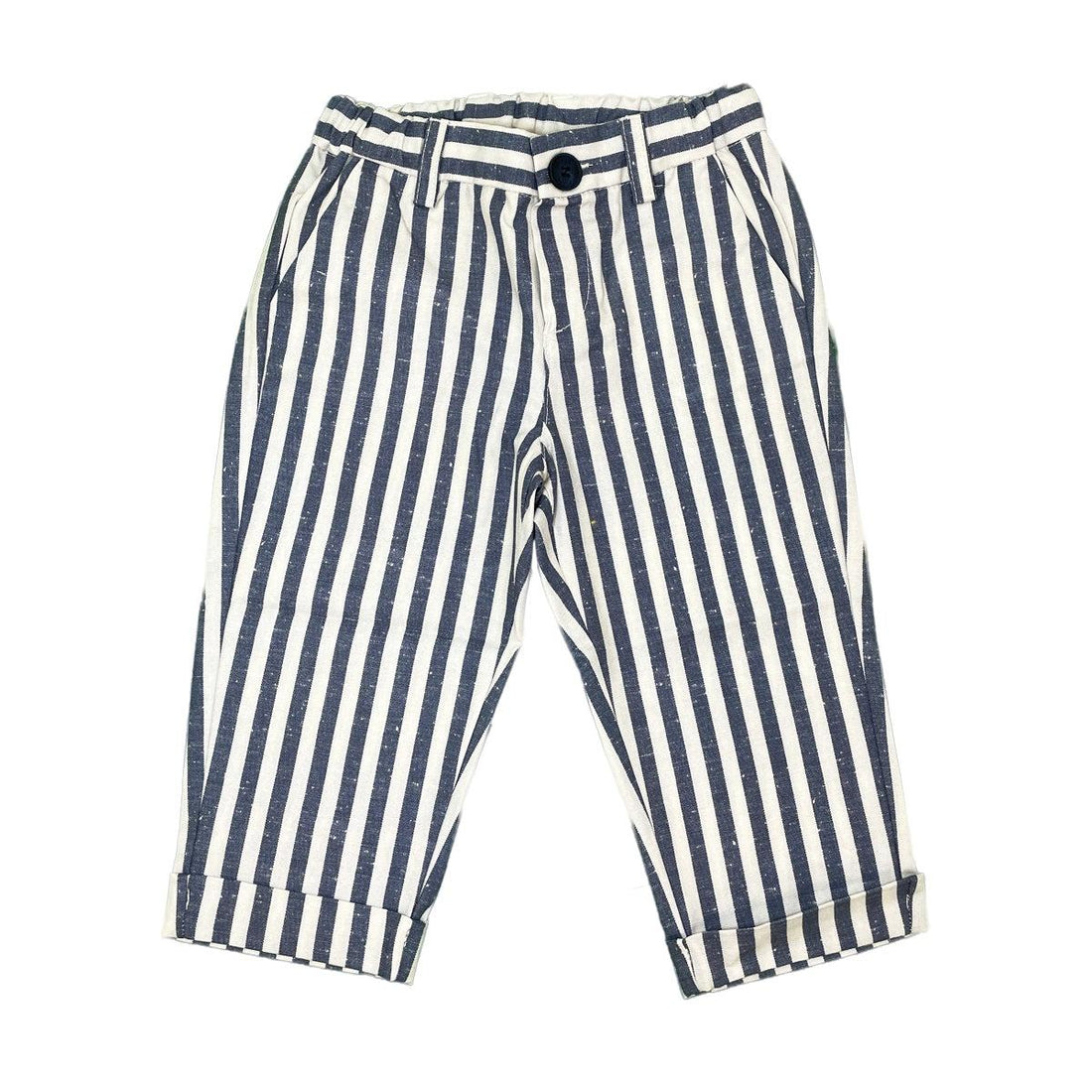 Pantalone a righe bicolor FY6510 Z3691 101BL IVORY BLUE FAY 