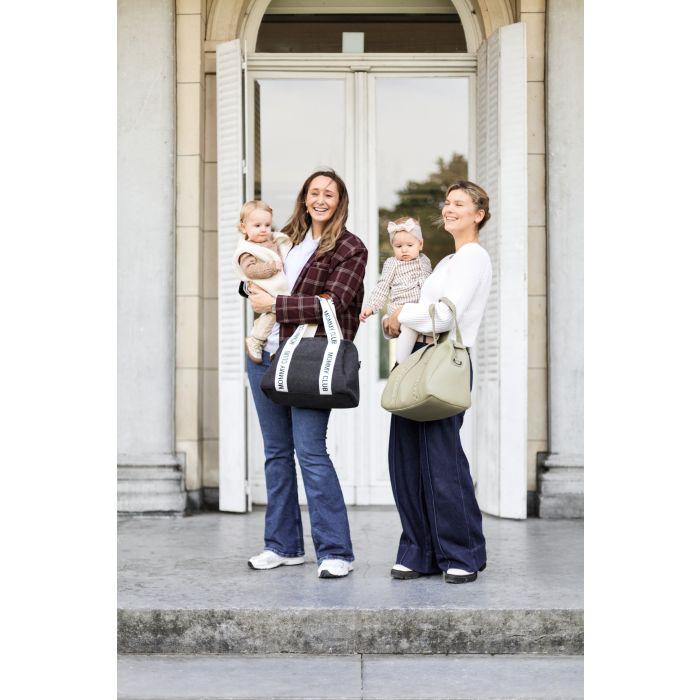 Borsa mommy club MOMMY CLUB CANVAS NOIR CHILDHOME 