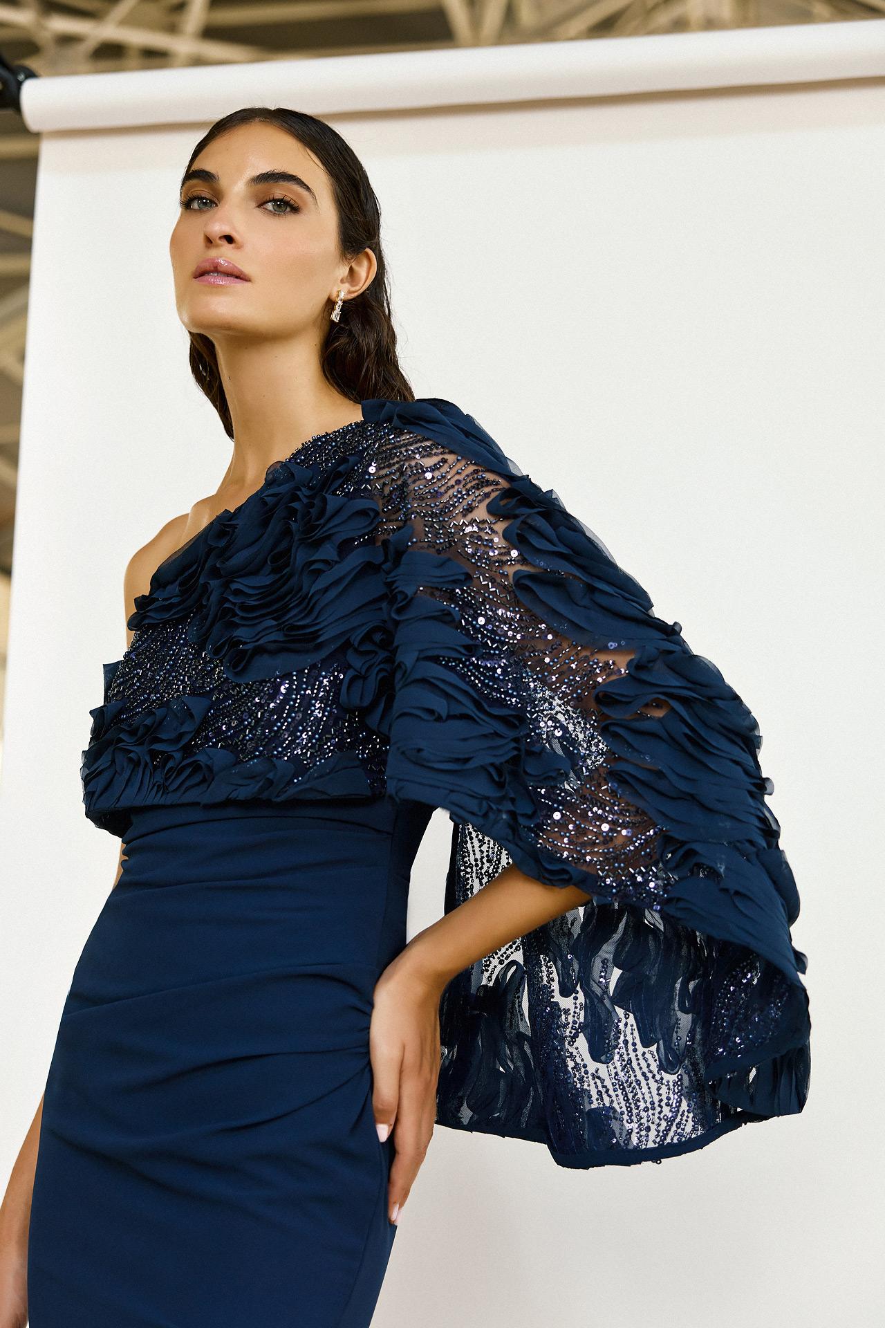 abito monospalla 5277 NAVY MAESTRI 