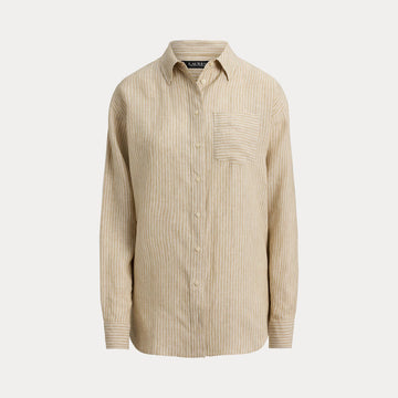 camicia di lino a righe 200-P14000 001 LAUREN RALPH LAUREN 