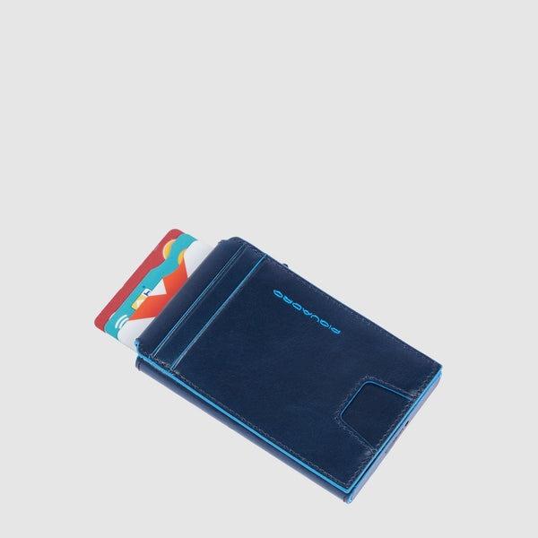 portacarte con porta documenti PP7091B2BLR BLU2 PIQUADRO 