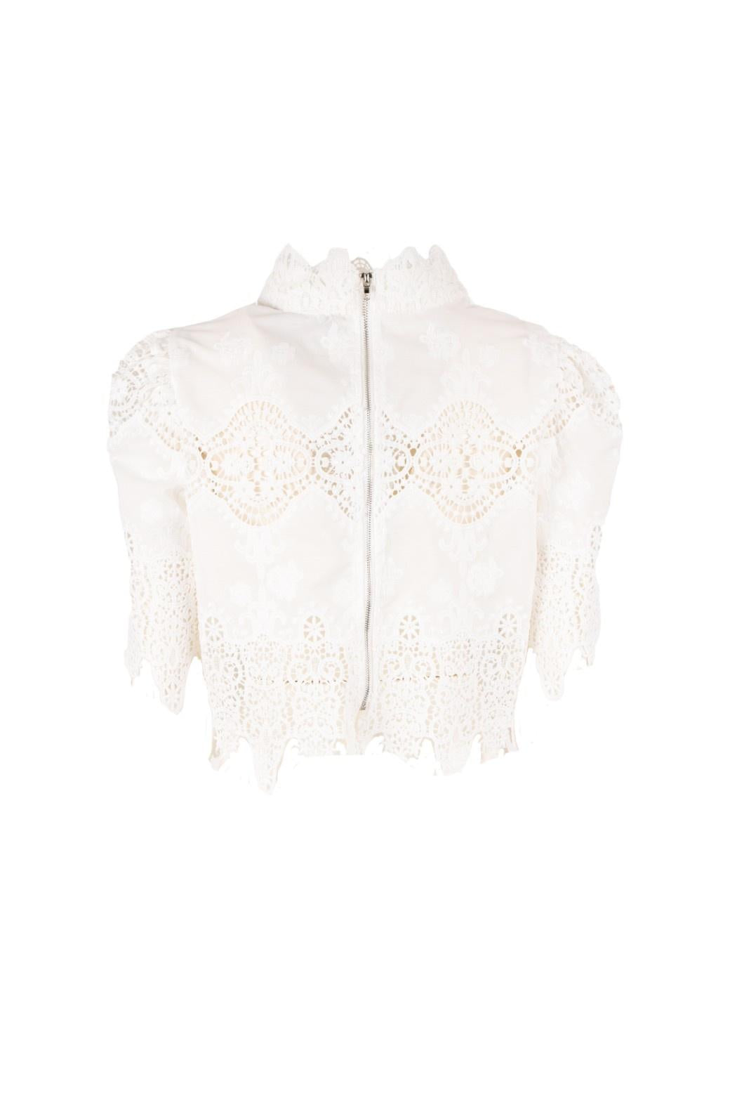 blusa in pizzo HOBSON 232S6 BIANCO TPN 