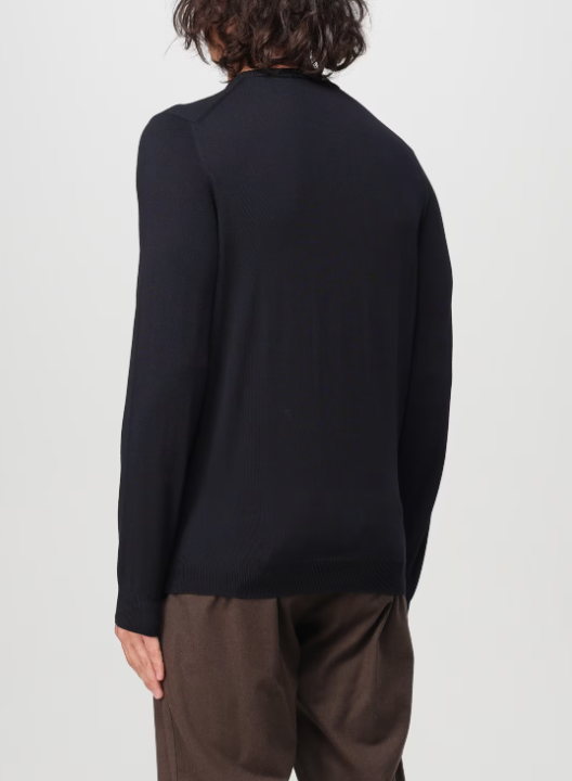 maglione girocollo in lana 810104 Z0290 N0011 ZANONE 