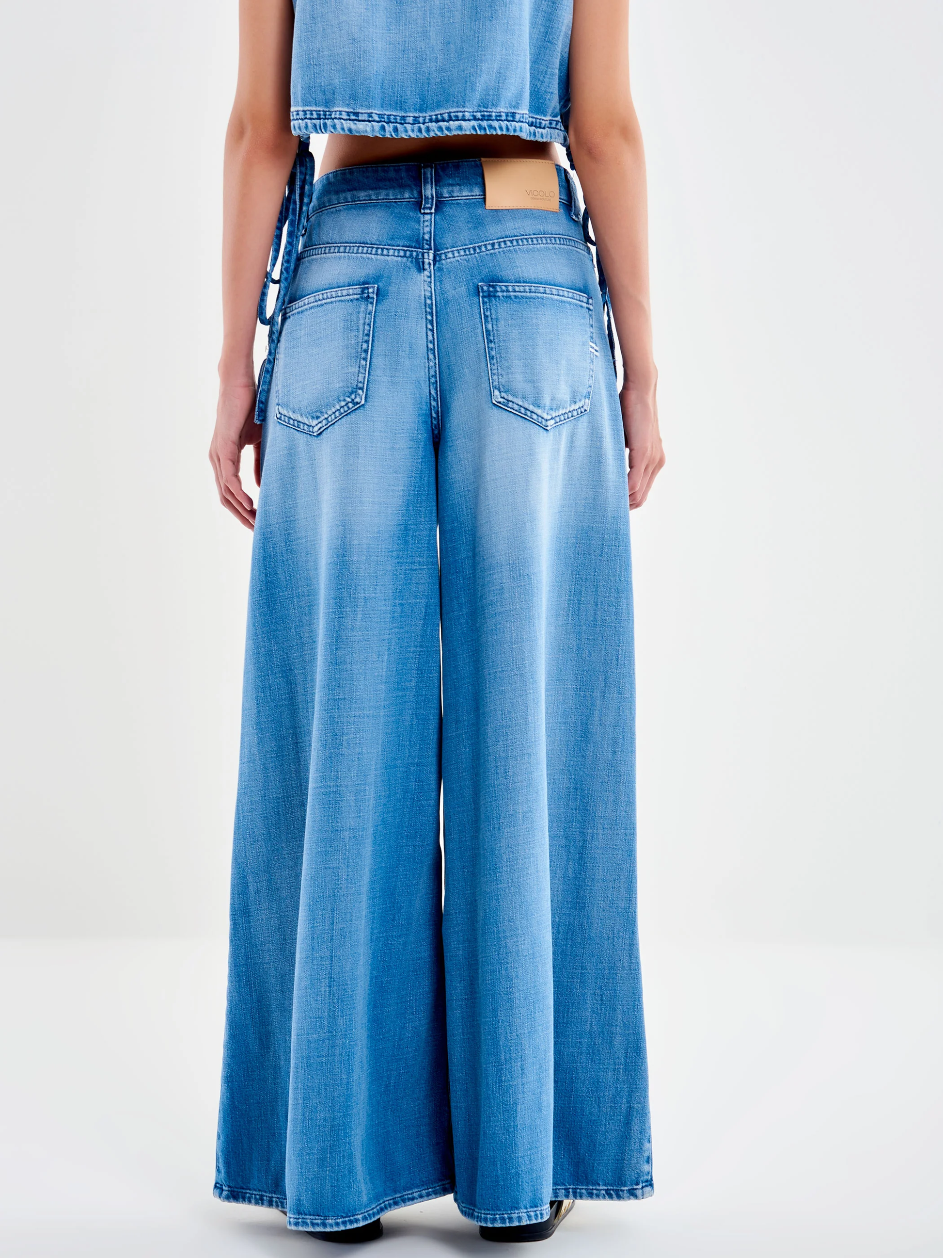 jeans ampio lucy DD5007 DENIM CHIARO VICOLO 