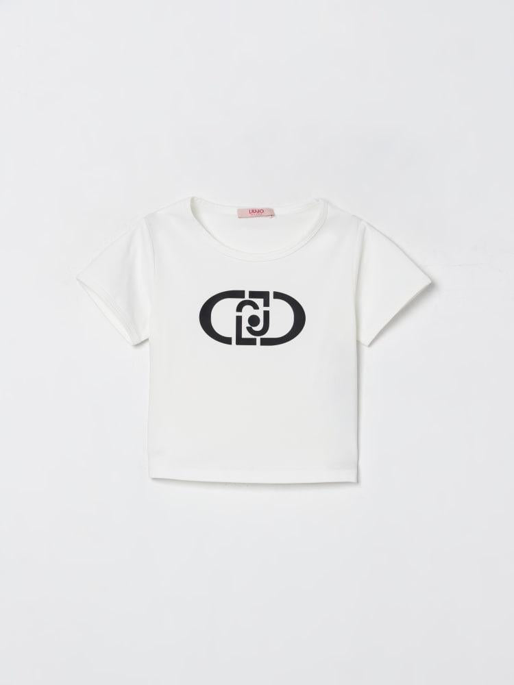 t-shirt logo GF5206J0088 10602 LIU JO JUNIOR 