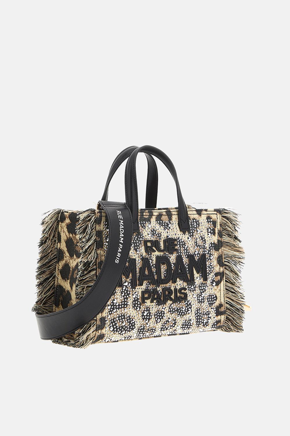 Borsa casablanca mini tote 1529CASABLANCA LEOPARD RUE MADAM PARIS 