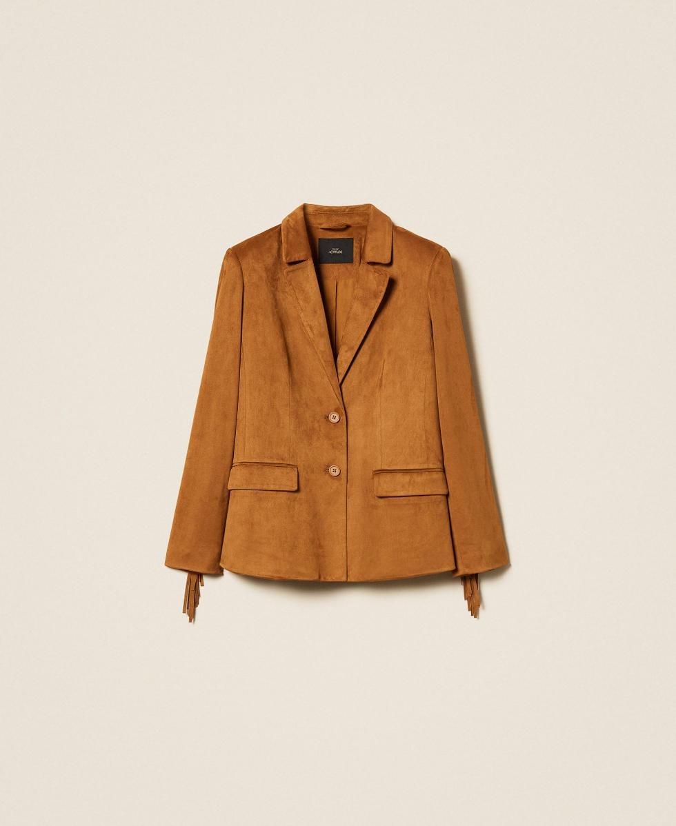 giacca blazer scamosciata 261AP2331 10065 TWINSET ACTITUDE 