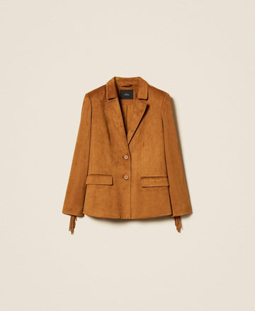 giacca blazer scamosciata 261AP2331 10065 TWINSET ACTITUDE 