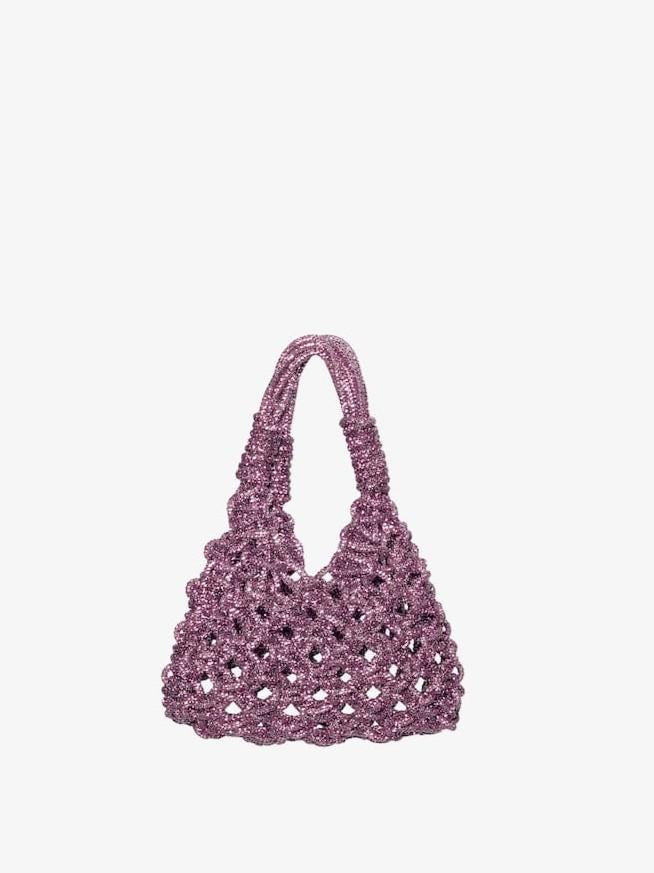 Borsa cristalli vannifique mini VANNIFIQUE MINI LIGHT ROSE HIBOURAMA 