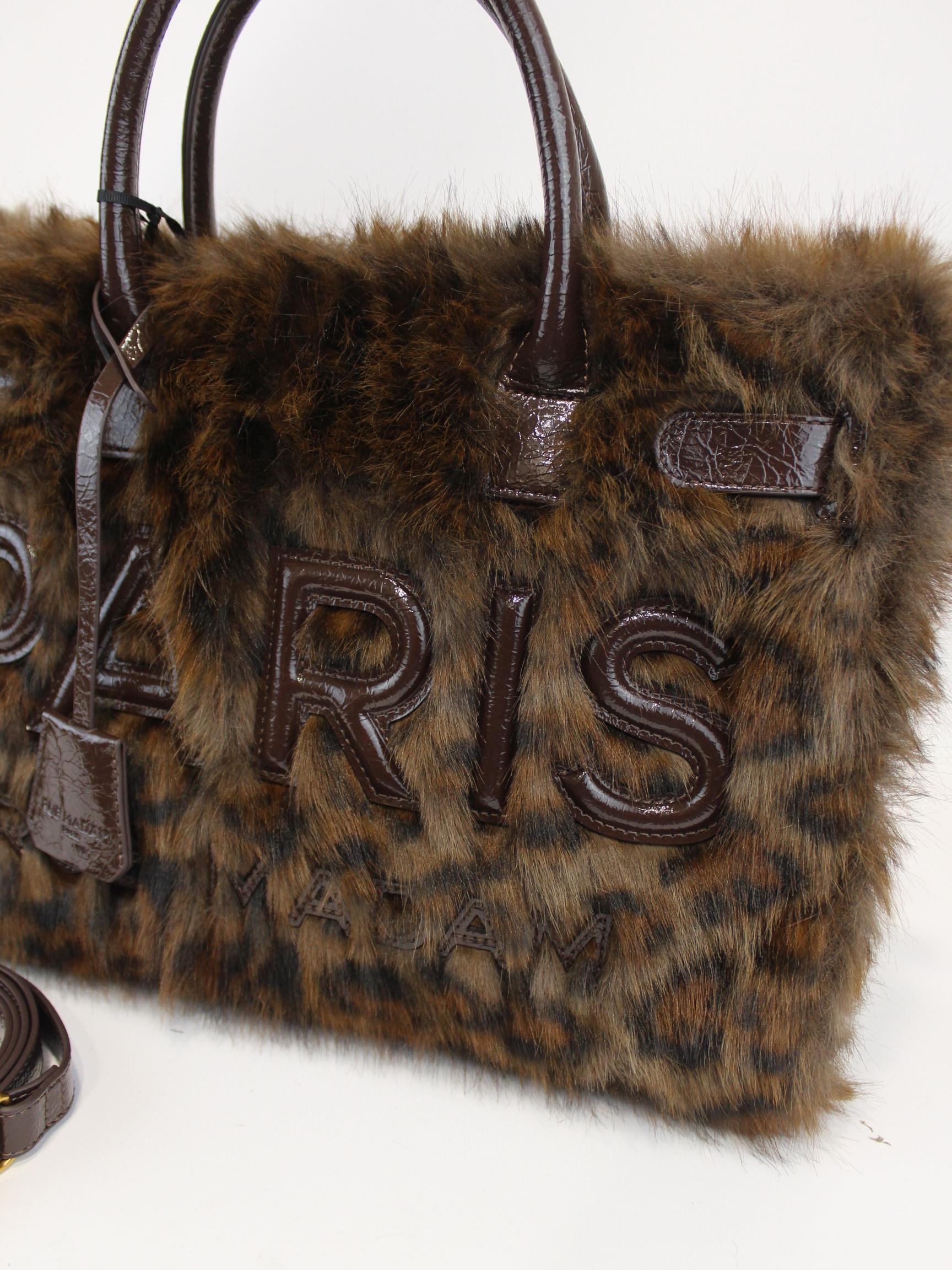 borsa tote bag alaska 1509 FUR LEOPARD RUE MADAM PARIS 