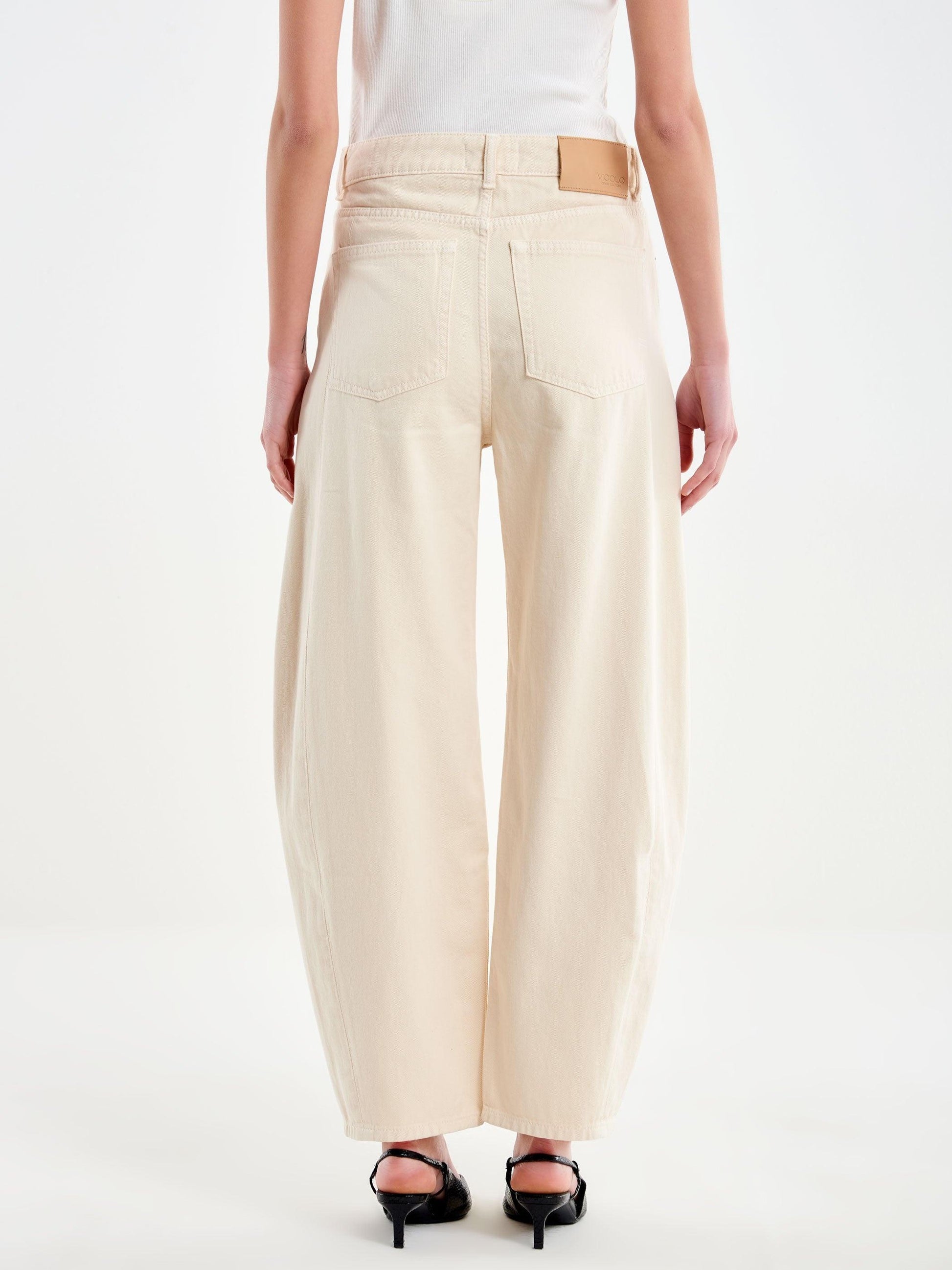 jeans chiara balloon fit DAB5150 CREMA VICOLO 
