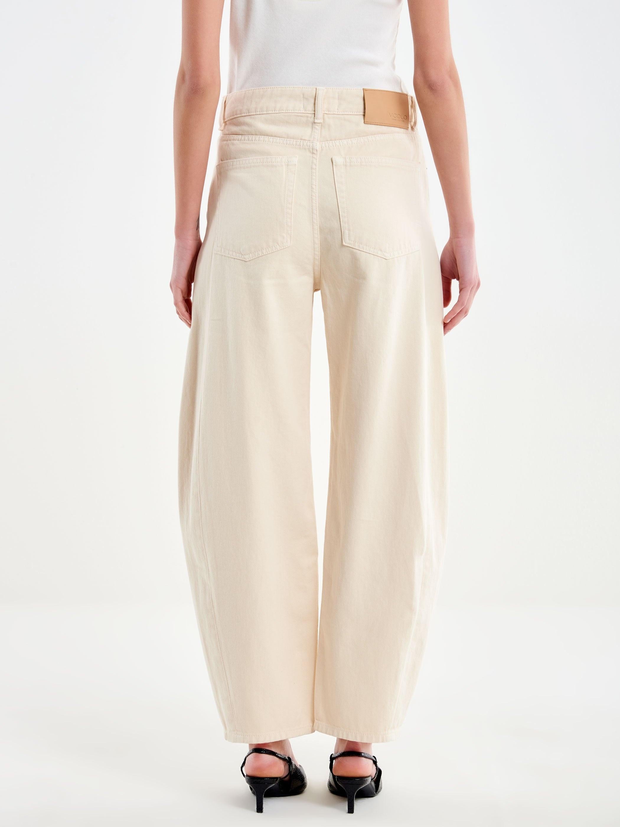 jeans chiara balloon fit DAB5150 CREMA VICOLO 