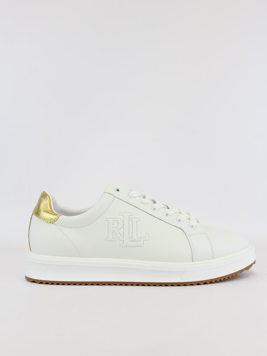 sneakers in pelle e dettagli 802-978213 001 LAUREN RALPH LAUREN 