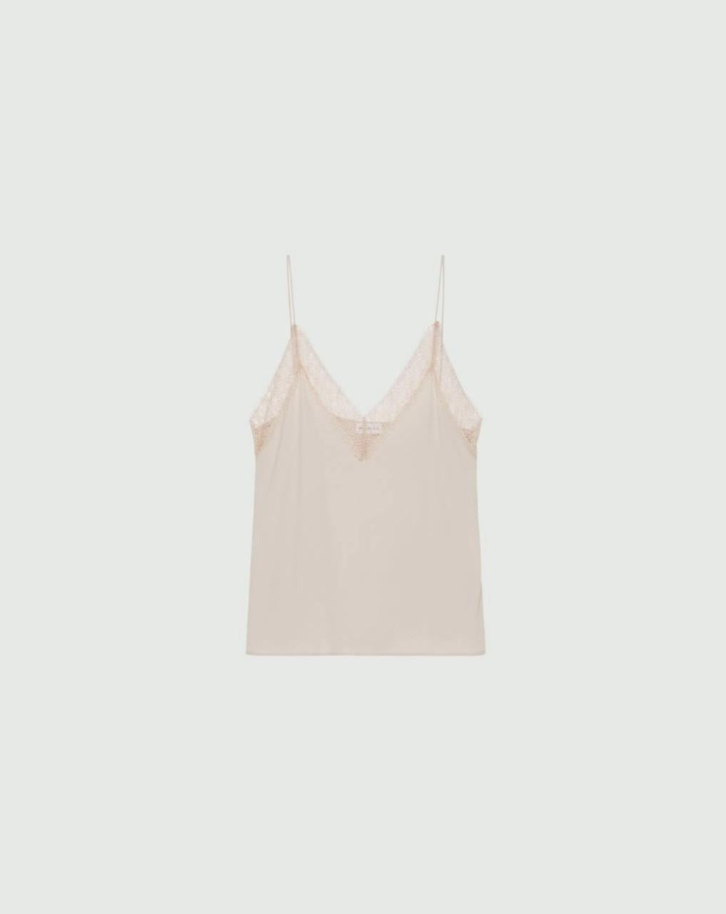 top con pizzo in seta SPUMA 004 MARella 