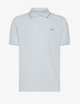 Polo small stripes maniche corte A35110 BIANCO SUN68 