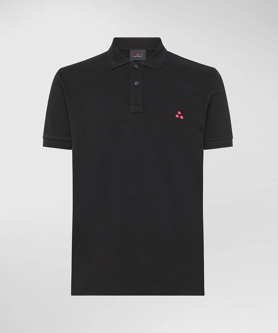 polo in cotone maniche corte ZENO 01 NER PeUTEREY 