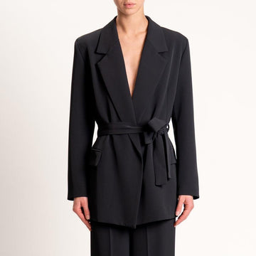 giacca con cintura in vita TF0358 NERO VICOLO 